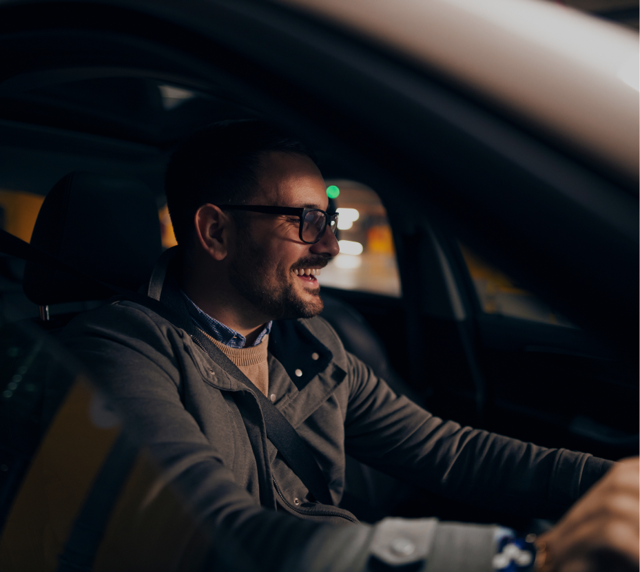 Happy driver